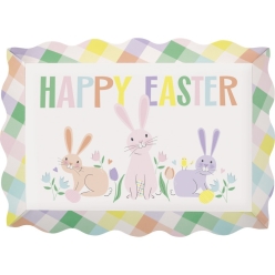Pretty Pastel Easter Bunny Serving Tray